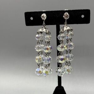 Gorgeous AB Crystal Chandelier Drop Earrings JP221